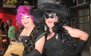 Ole (Left) and Mole (seen together at the Big Gay Day) will MC the Get it On! Fantasy Ball